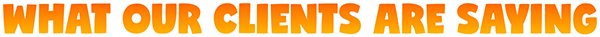 what our clients are saying